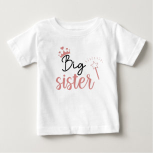 Ankündigung der Big Sister Baby-Ankunft Baby T-shirt