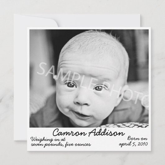 Ankündigung der Black Birth (Vorderseite)