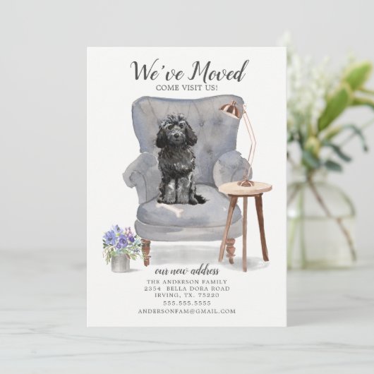 Ankündigung der Black Cockapoo-Bewegung (Stehend Vorderseite)