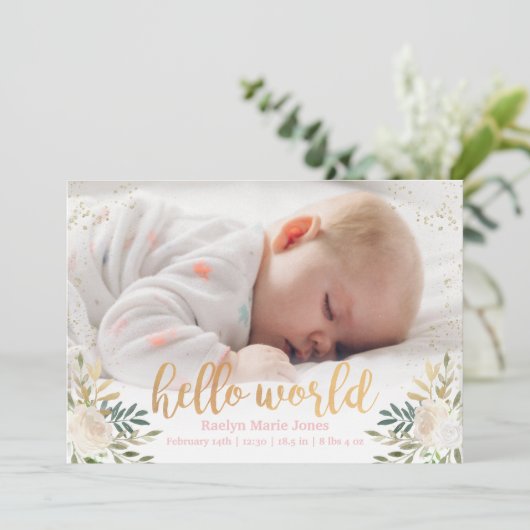 Ankündigung der Bläsergeburt (Stehend Vorderseite)