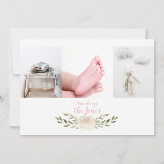 Ankündigung der Bläsergeburt (Rückseite)