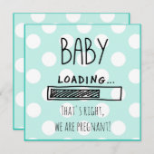 Ankündigung der blauen und weißen Schwangerschaft (Vorne/Hinten)