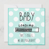 Ankündigung der blauen und weißen Schwangerschaft (Vorderseite)