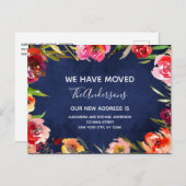 Ankündigung der Blaufarbenflora-Bewegung für Navy (Vorne/Hinten)