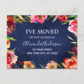 Ankündigung der Blaufarbenflora-Bewegung für Navy (Vorderseite)