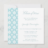 Ankündigung der Blue Damask Foto Graduierung (Rückseite)