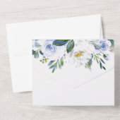 Ankündigung der Blue Floral Rose Graduation Party (Rückseite)