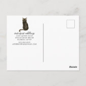 Ankündigung der Bombay Cat Moving-Karte Postkarte (Rückseite)