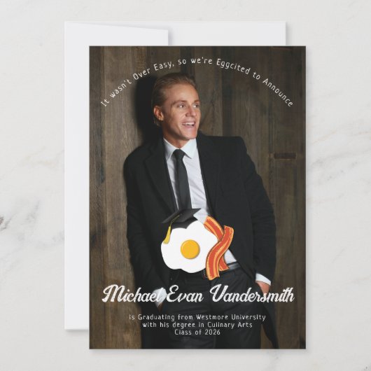 Ankündigung der Brunch Graduation Party (Vorderseite)