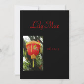 Ankündigung der Chinesischen Roten Laterne-Adoptio (Rückseite)