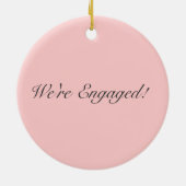 Ankündigung der Diamantring-Verlobung Keramikornament (Hinten)