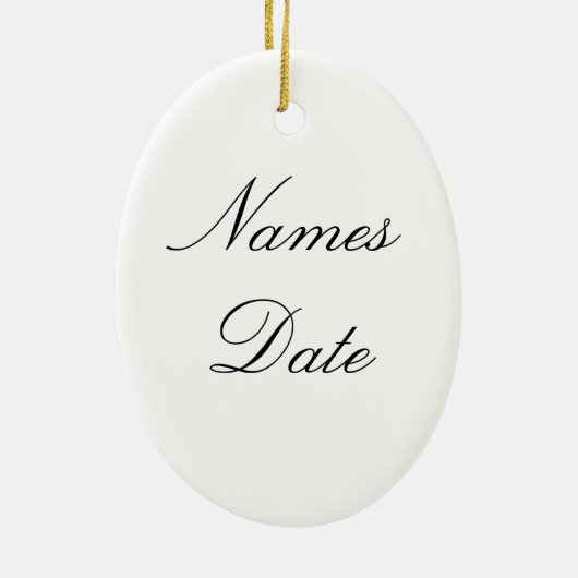 Ankündigung der Diamantring-Verlobung Keramikornament (Hinten)