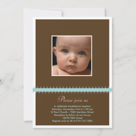 Ankündigung der doppelseitigen Monogram-Ribbon-Geb (Rückseite)