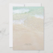 Ankündigung der Ehe des Fotos am Strand (Rückseite)