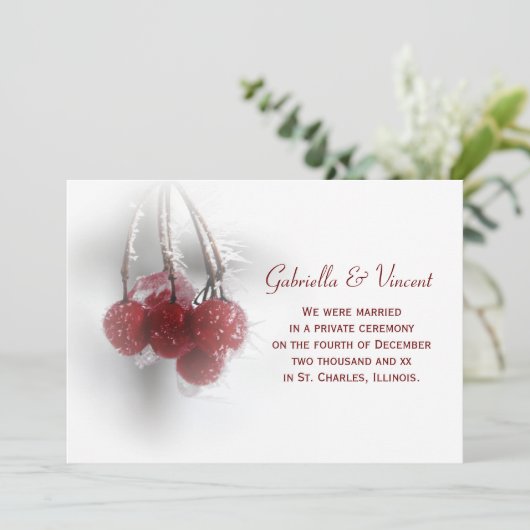 Ankündigung der Ehe/Entlassung von Frostischen Rot (Stehend Vorderseite)