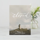 Ankündigung der Ehe personalisierter Eloptionen (Stehend Vorderseite)