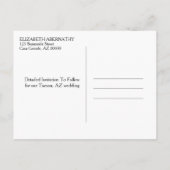 Ankündigung der Ehe Save the Date für kundenspezif (Rückseite)