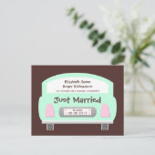 Ankündigung der Eheverzeihung Postkarte (Stehend Vorderseite)