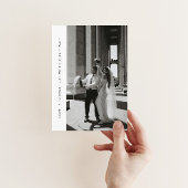 Ankündigung der Einführung Minimalistischer Foto m