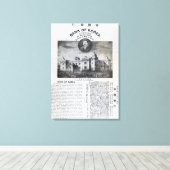 Ankündigung der Einrichtung Leinwanddruck (Insitu (Holzboden))