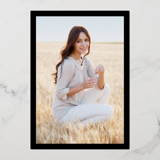 Ankündigung der Eltern von Black & Foil Foto Absch (Rückseite)