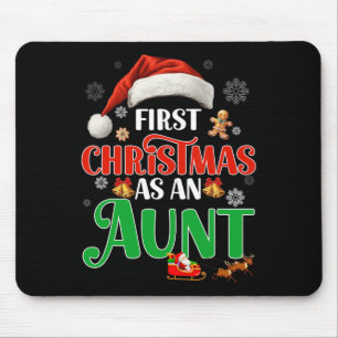 Ankündigung der ersten Weihnachten als Tante Match Mousepad
