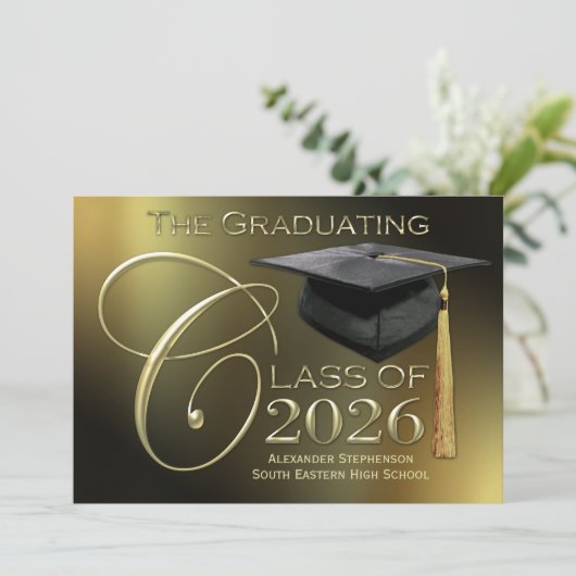 Ankündigung der extravaganten 2025 Gold Abschluss (Stehend Vorderseite)