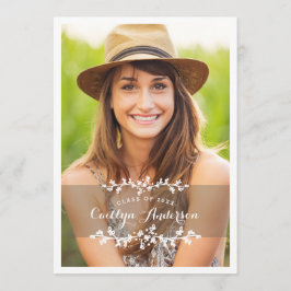 Ankündigung der "Floral Chic Foto Graduation Party