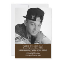 Ankündigung der Football Foto Graduation Party