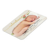 Ankündigung der Foto-Geburt Magnet (Linke Seite)