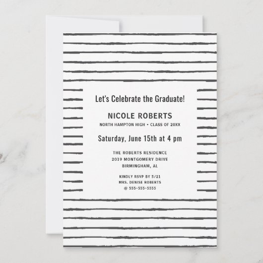 Ankündigung der Foto-Partei mit Handschrift (Rückseite)