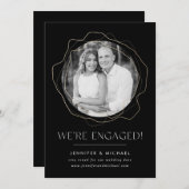 Ankündigung der Foto-Verlobung für abstrakte Kreis (Vorne/Hinten)