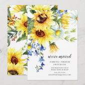 Ankündigung der fröhlichen Sonnenblume (Vorne/Hinten)