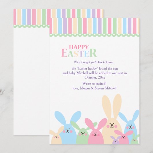 Ankündigung der frühesten Schwangerschaft (Vorne/Hinten)