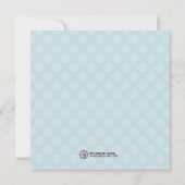 Ankündigung der Frühgeburt des ersten Babys (Rückseite)