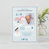 Ankündigung der Geburt des Fotos (Stehend Vorderseite)