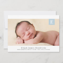 Ankündigung der Geburt des Fotos der herkömmlichen