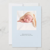 Ankündigung der Geburt des modernen Fotos | Pastel (Rückseite)