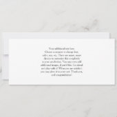 Ankündigung der Geburt des modernen Schwarz-Weiß-F (Rückseite)