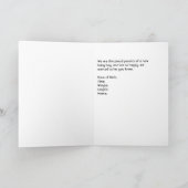 Ankündigung der Geburt des neuen Babyjungen (Innenseite)