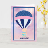 Ankündigung der Geburt des neuen Babyjungen (Gelbe Blume)