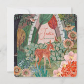 Ankündigung der Geburt des niedlichen Hirschwaldes (Vorderseite)