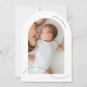 Ankündigung der Geburt eines Fotos (Vorderseite)