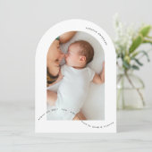 Ankündigung der Geburt eines Fotos (Stehend Vorderseite)