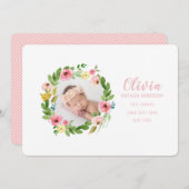 Ankündigung der Geburt eines Fotos (Vorne/Hinten)