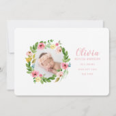 Ankündigung der Geburt eines Fotos (Vorderseite)