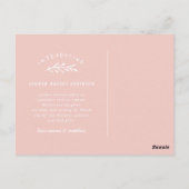 Ankündigung der Geburt eines Fotos mit Blumenkranz Postkarte (Rückseite)