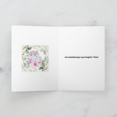 Ankündigung der Geburt eines jungen Mädchens in Ro (Innenseite)