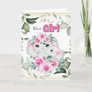 Ankündigung der Geburt eines jungen Mädchens in Ro