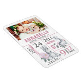 Ankündigung der Geburt eines modernen Babys Magnet (Rechte Seite)